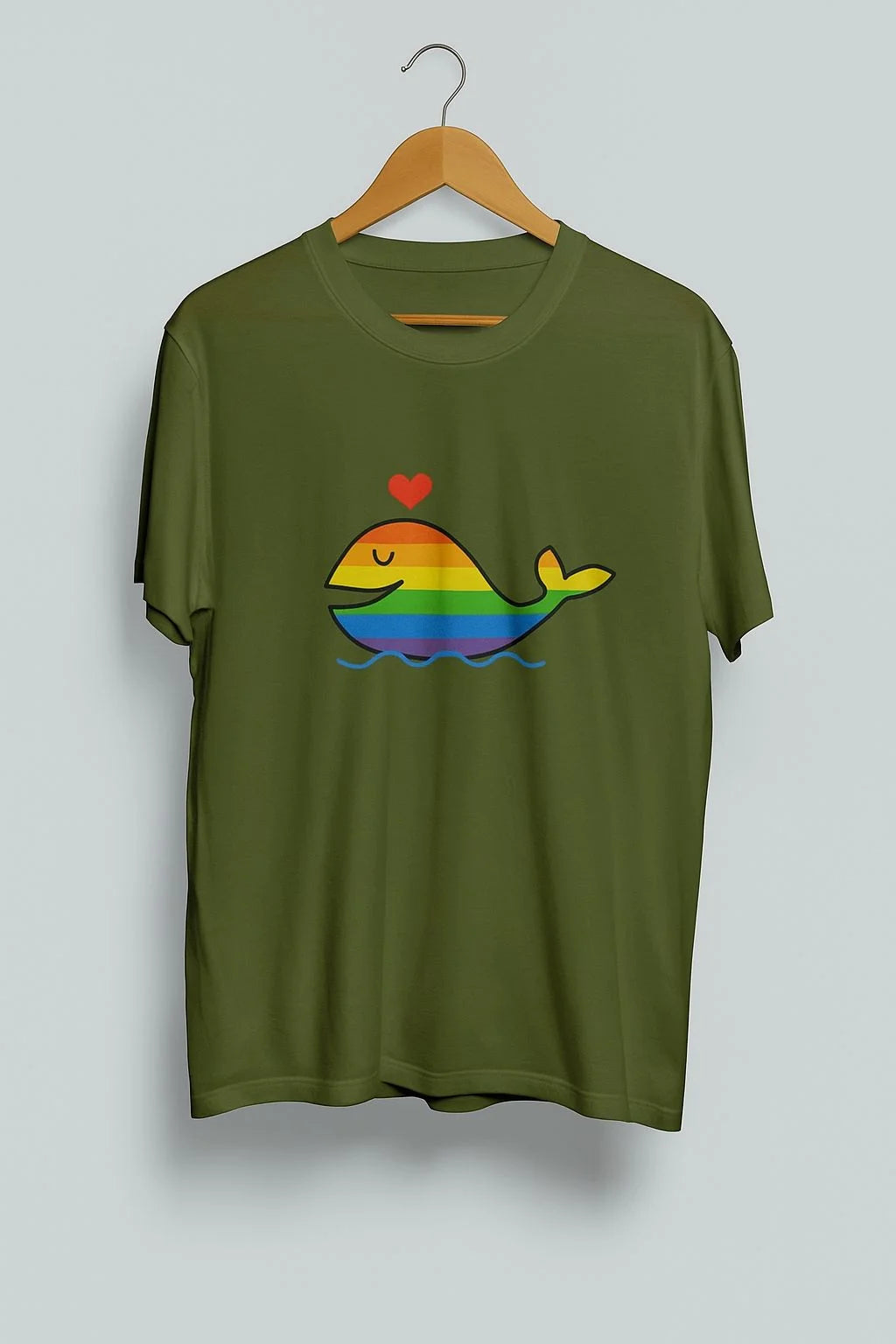 Rainbow dolphin tee