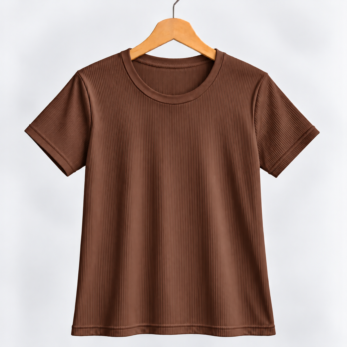 Ribbed Top Brown