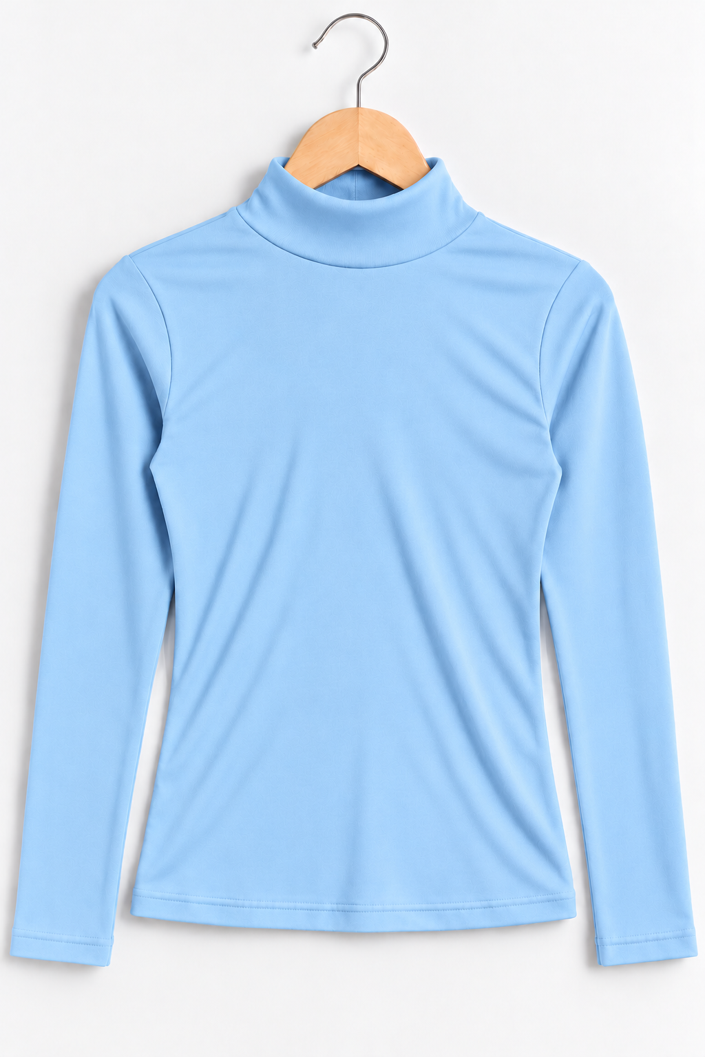 Mock Neck Full Sleeve Top Sky