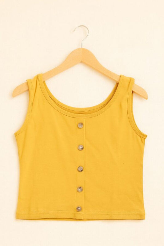 Button Tank Top