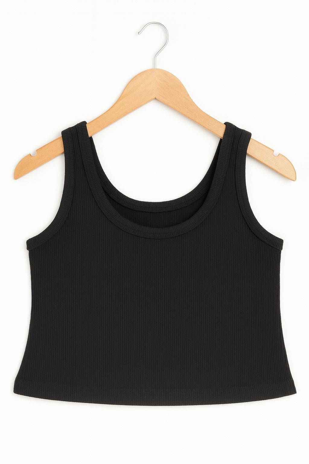 Broad neck round tank top