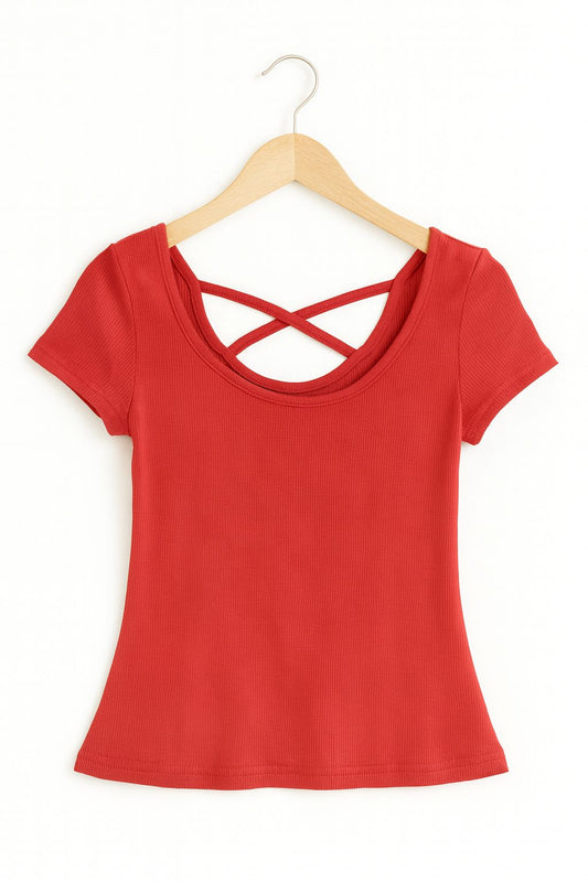 Criss cross top