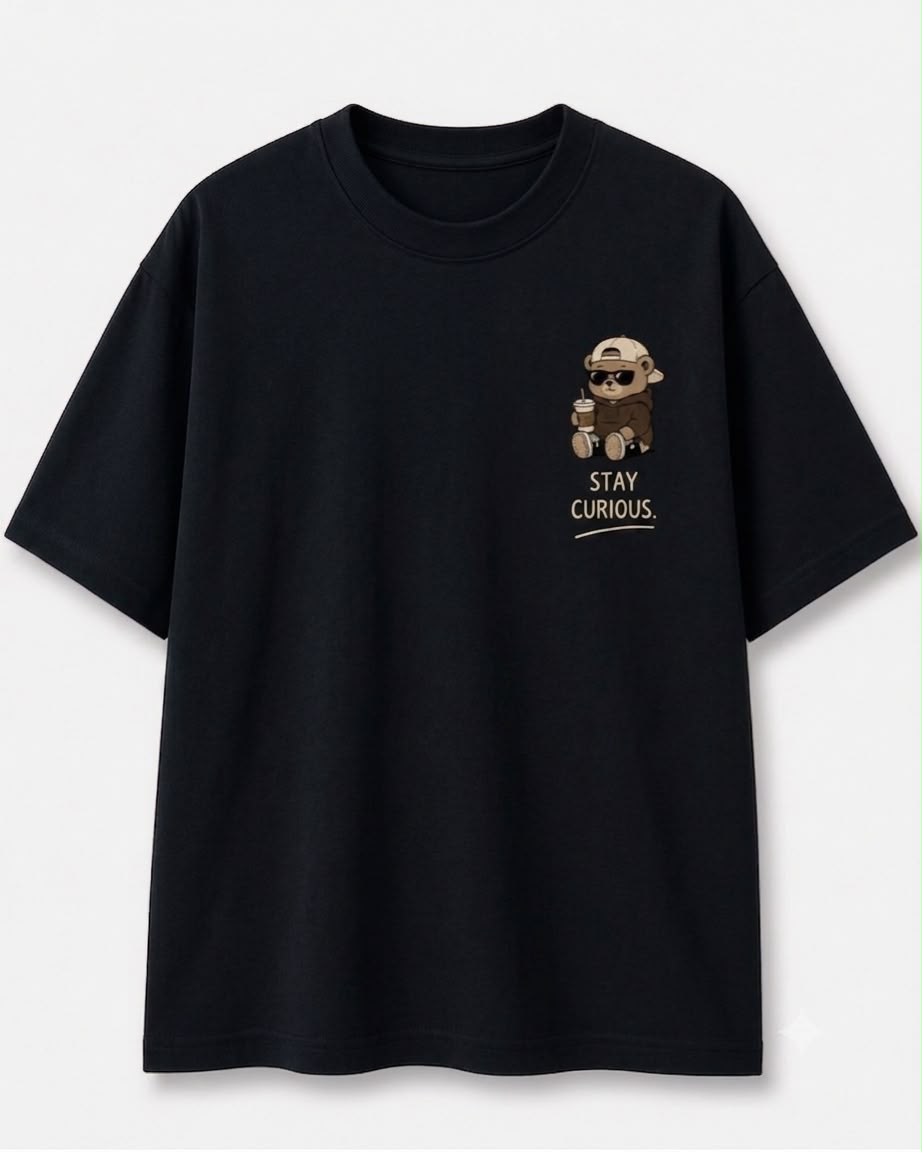 Stay Curious Bear Regular Tee