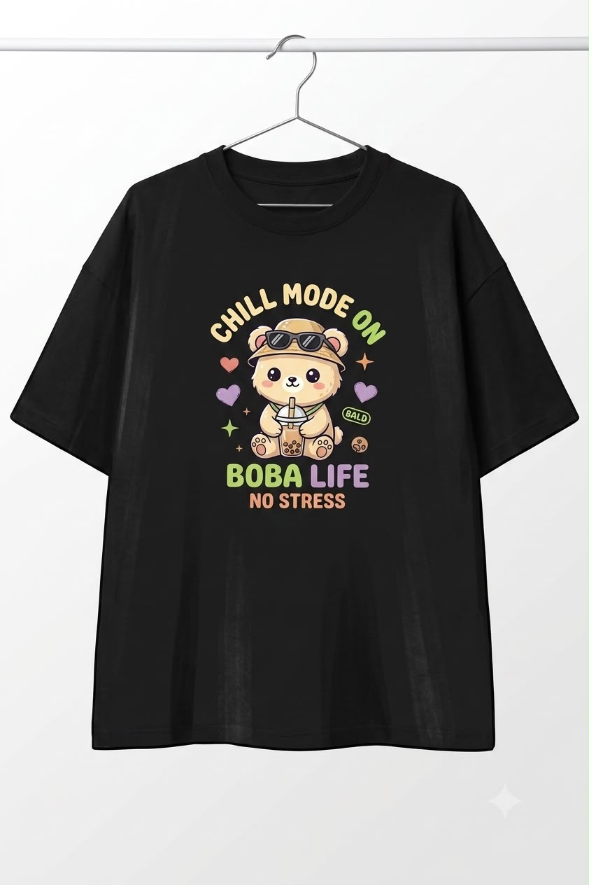 Boba Life No Stress Regular Tee