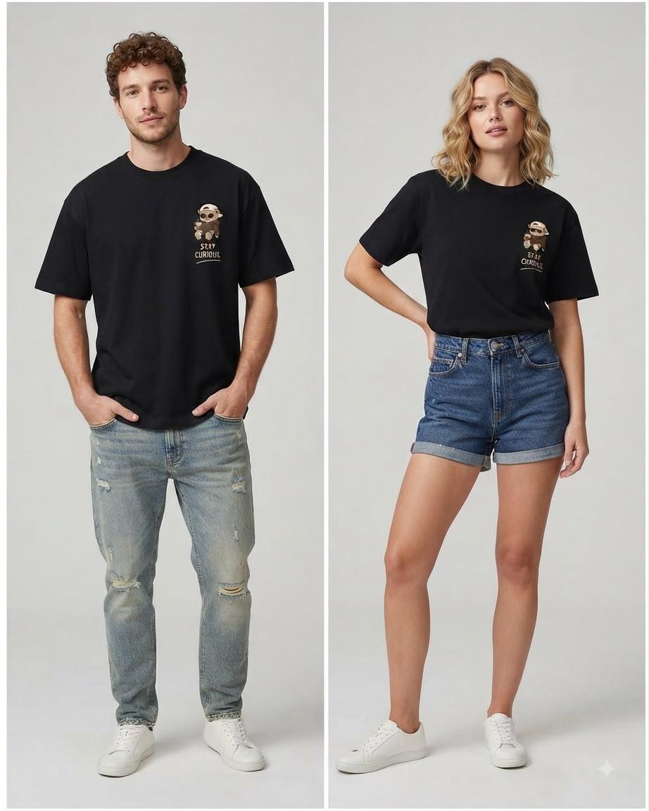Stay Curious Bear Regular Tee
