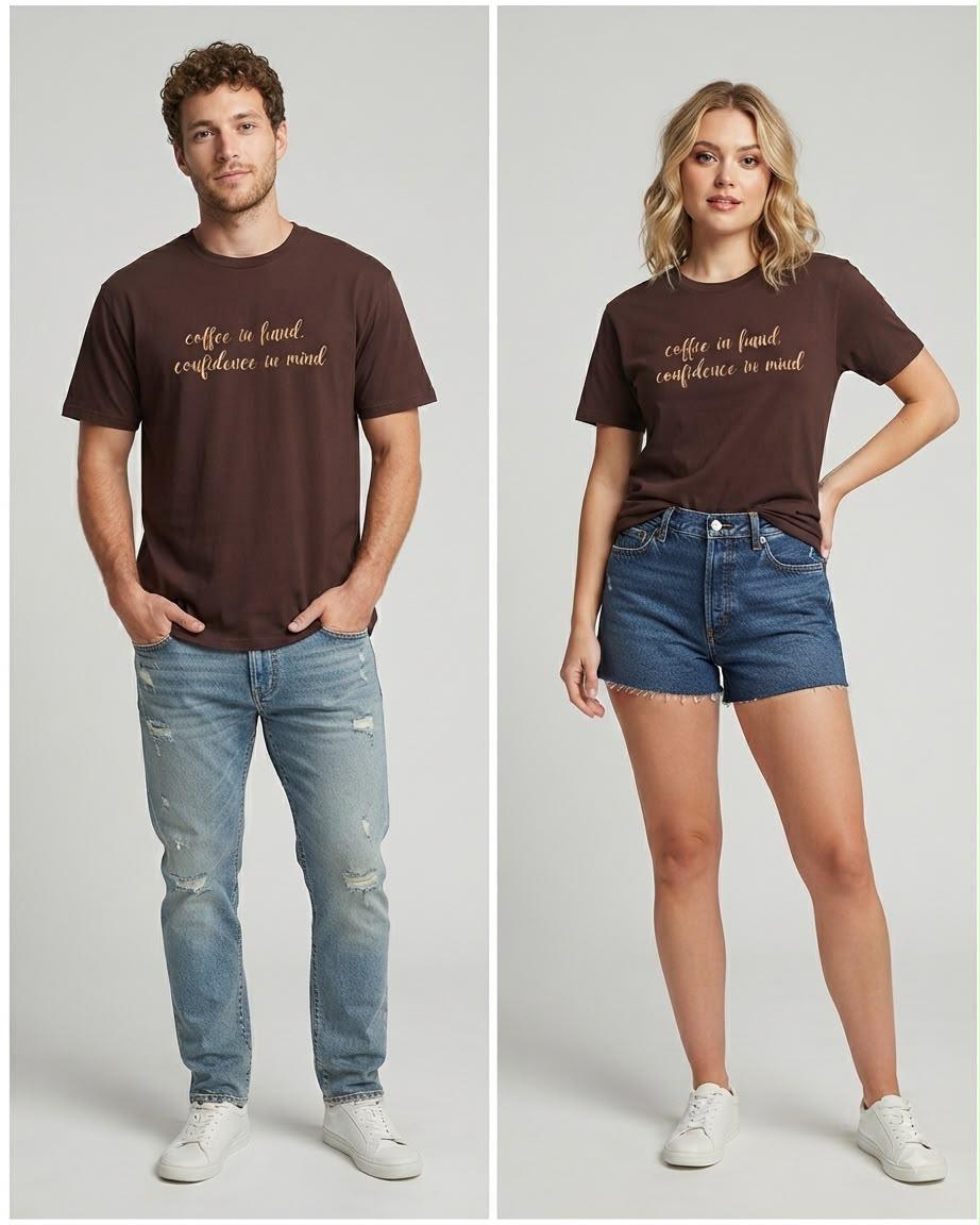 Coffee & Confidence Regular Tee