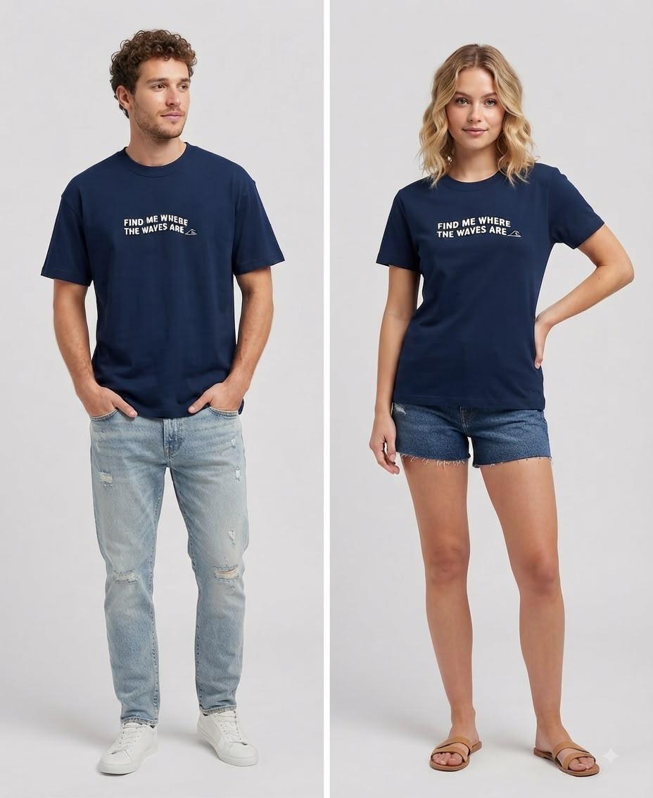 Find Me Where The Waves Are Regular T-Shirt
