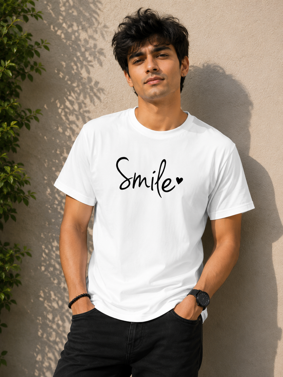 Smile heart tee