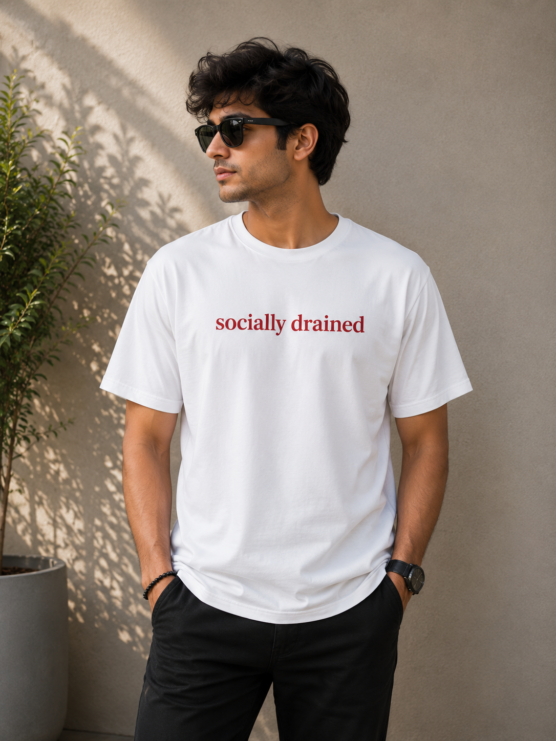 Socially Drained Regular Tee