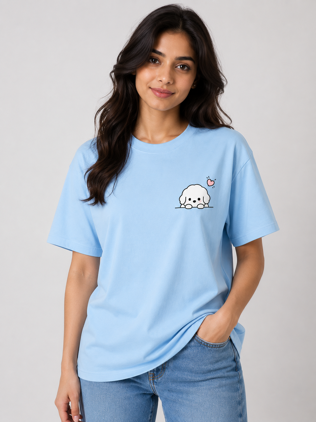 Peekaboo Puppy Regular Fit T-Shirt