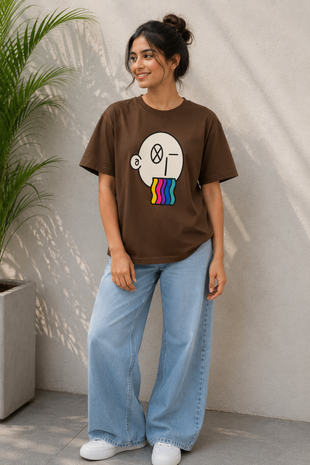 Rainbow bubblegum tee
