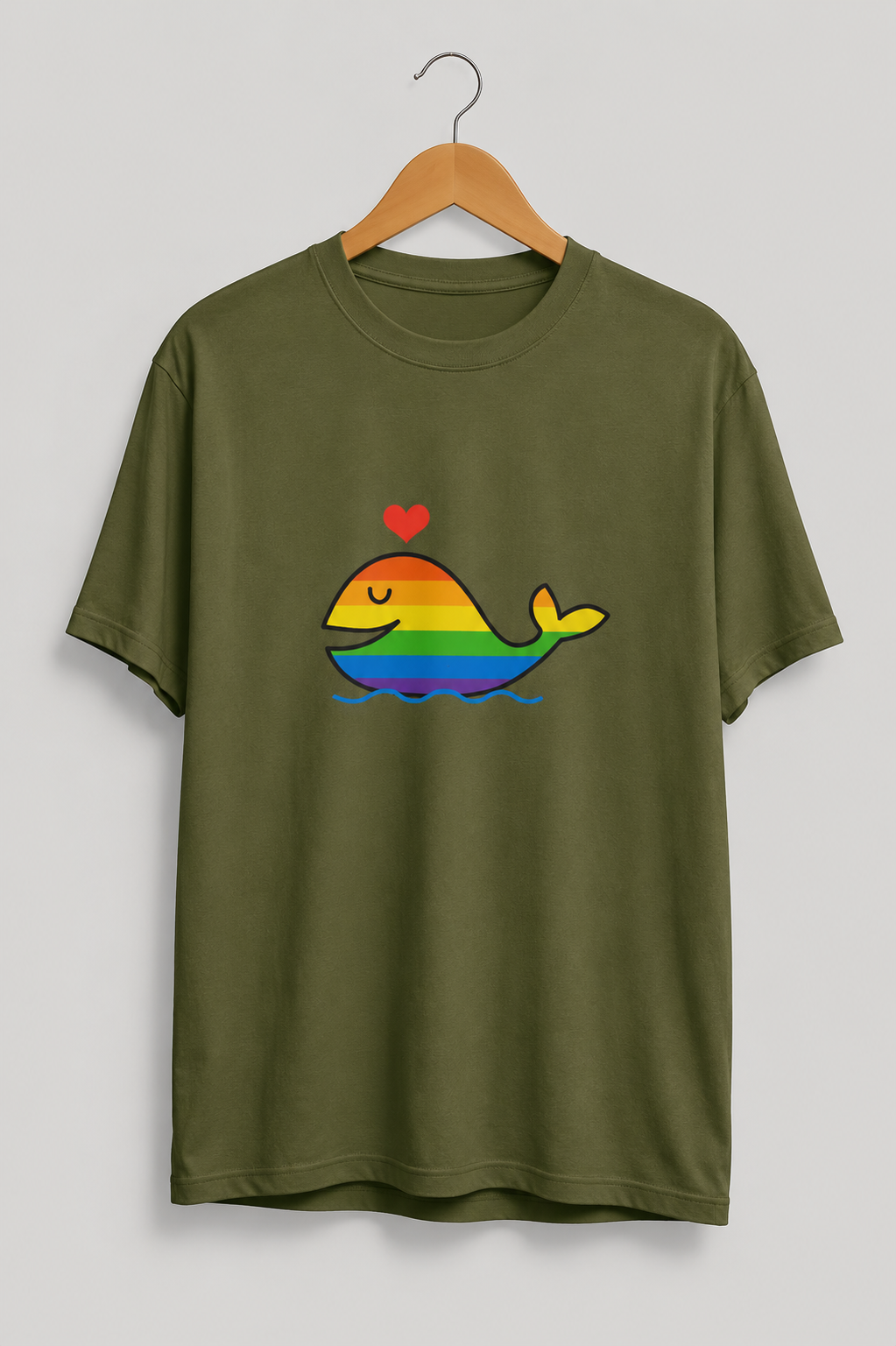 Rainbow dolphin tee