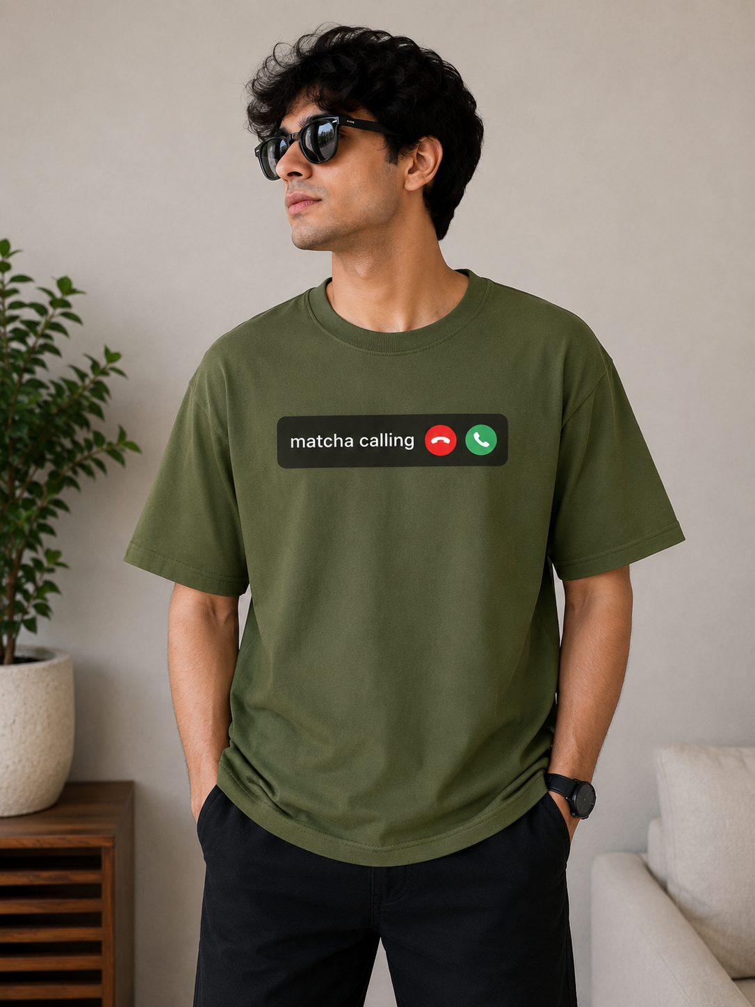 Matcha Calling Essential Oversized Tee