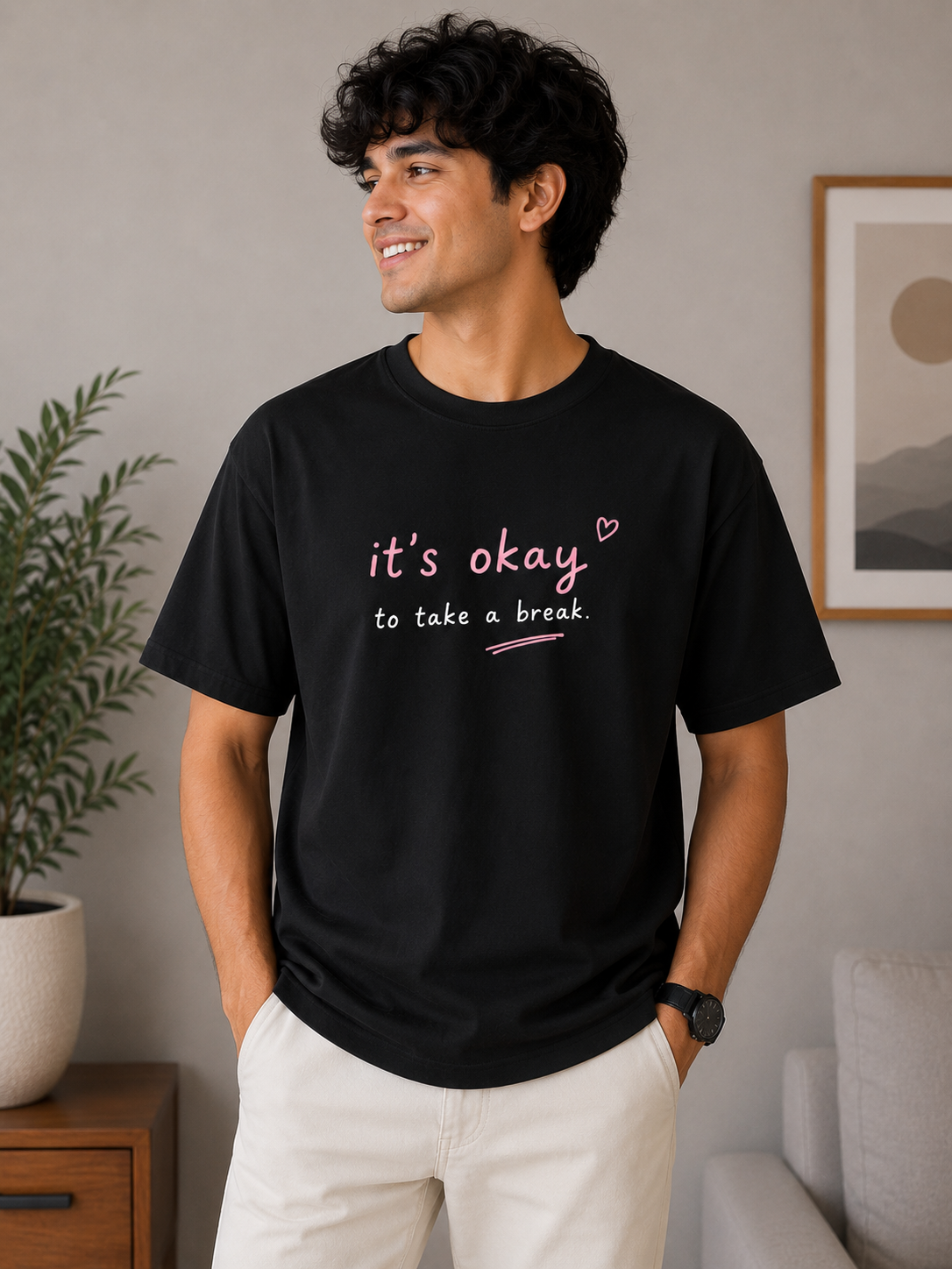 ITS OK Regular Fit T-Shirt