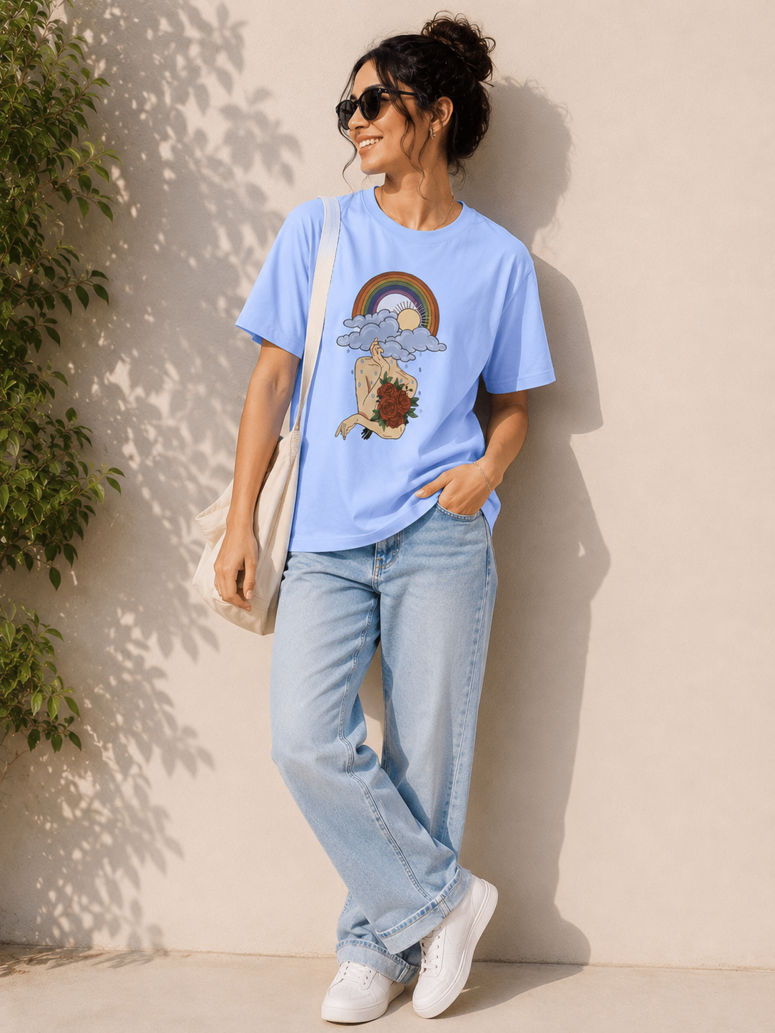 Cloud girl tee