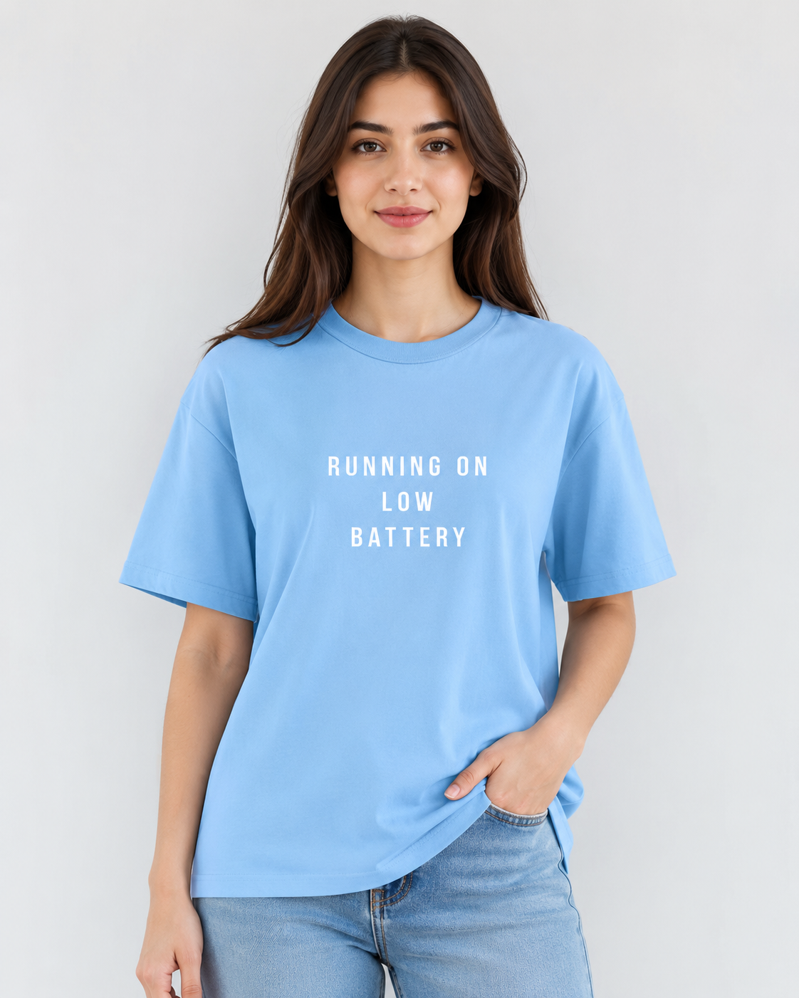 Running On Low Battery Regular Fit T-Shirt