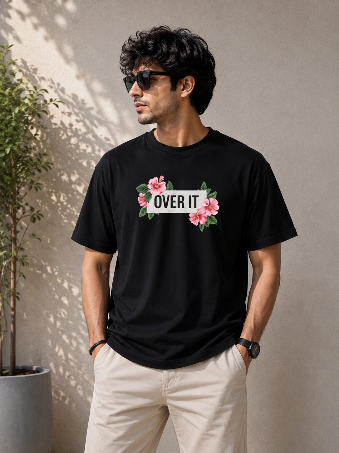 Over It Floral Tee