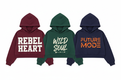 Crop hoodies @199