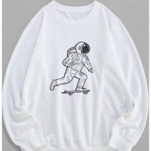 Robot sweatshirt crop