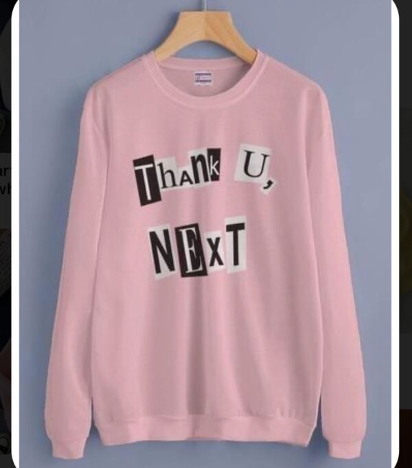 Thank U Next Sweatshirt Crop