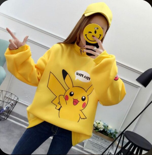 PIKACHU sweatshirt crop