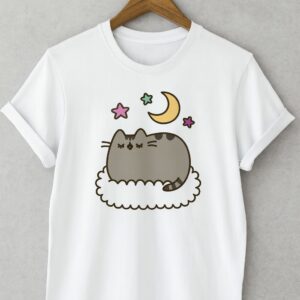 Cat sleeping moon