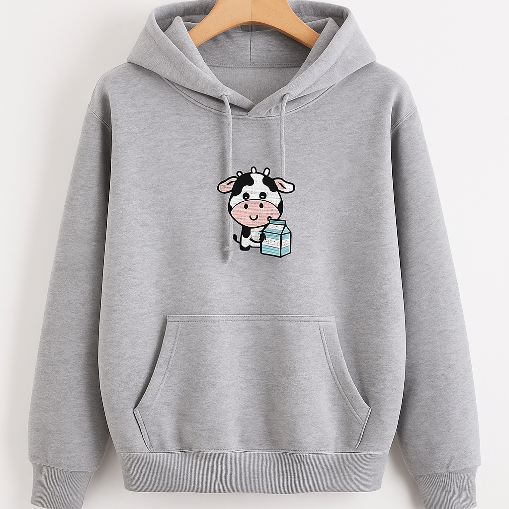 Cow milk hoodie