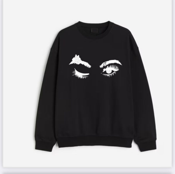 Eye lashes Up sweatshirt - Image 2