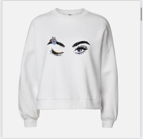 Eye lashes Up sweatshirt