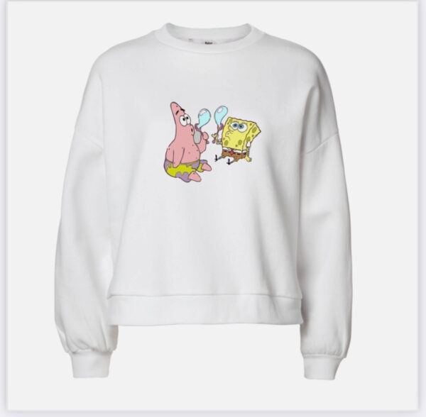 Two cartoon playing sweatshirt