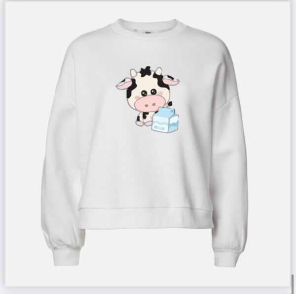 Cow milk Sweatshirt - Image 2