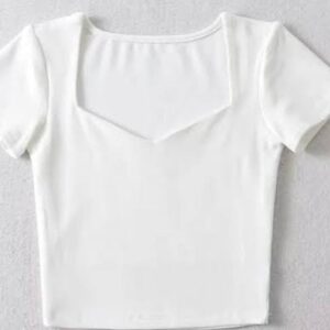 V shape Cross Half sleeve Top