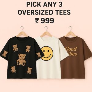 3 oversized T-shirts @999