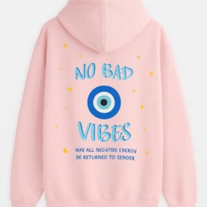 No Bad Vibes Oversized Hoodie