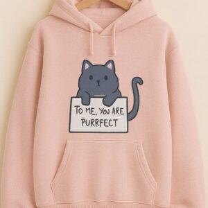To Me You Are Purrfect Oversized Hoodie