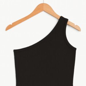 Sleeveless one side shoulder