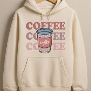 3 Coffee Oversized Hoodie