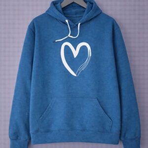 Half Heart Crop Hoodie