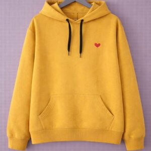 Small Heart Crop Hoodie