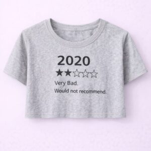 Very Bad Rating crop tee
