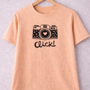 Photo click crop tee