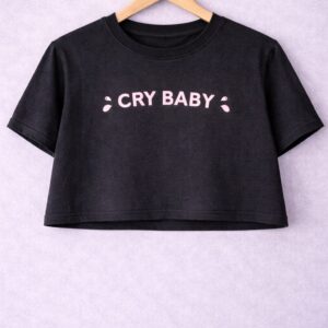 Cry baby crop tee