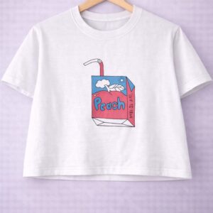 Peach juice crop tee