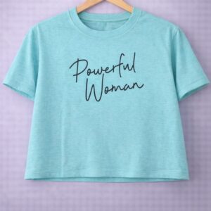 Powerful woman crop tee
