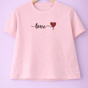 Love crop tee