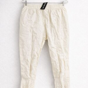 Off-White Chikankari Style Leggings