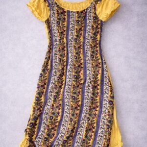 Yellow Floral Printed Dress
