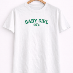 Baby Girl 90’s Vintage Graphic Half Sleeve T-Shirt