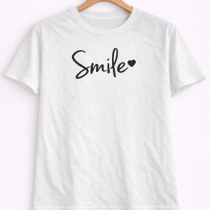 Smile Script Men’s Half-Sleeve T-Shirt