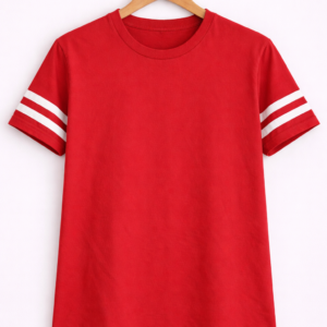 Classic Red Stripe Half Sleeve T-Shirt